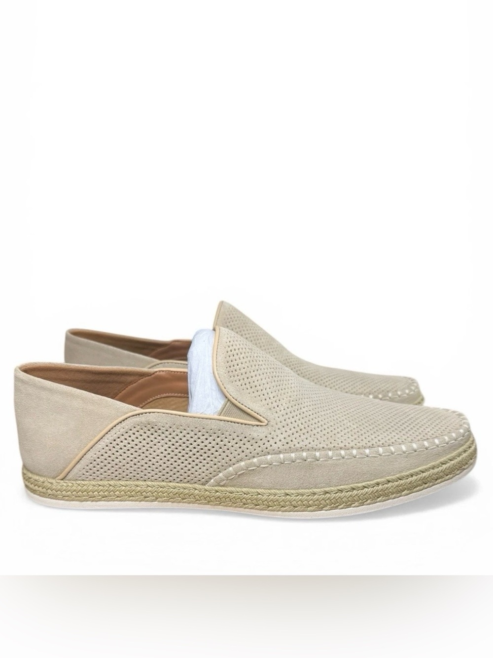 Steve Madden Caydenn Men’s Espadrille Loafer Beige Suede Slip-On Casual 11.5